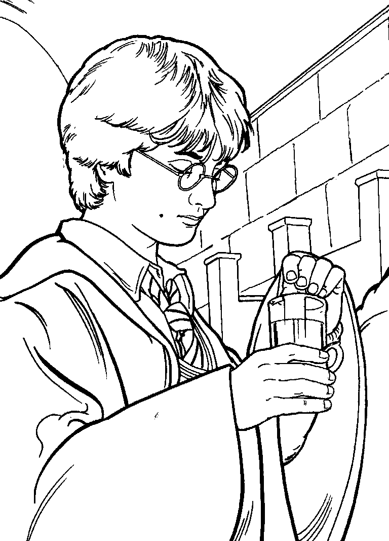 Harry Potter Coloring Pages Easy