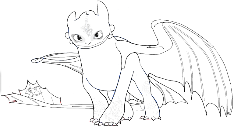 Toothless Coloring Pages How To Train Your Dragon