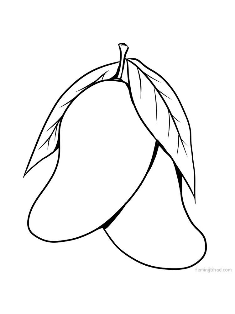 Fruits Drawing For Colouring Pdf