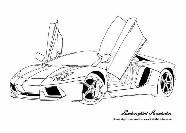 Lamborghini Ferrari Coloring Pages