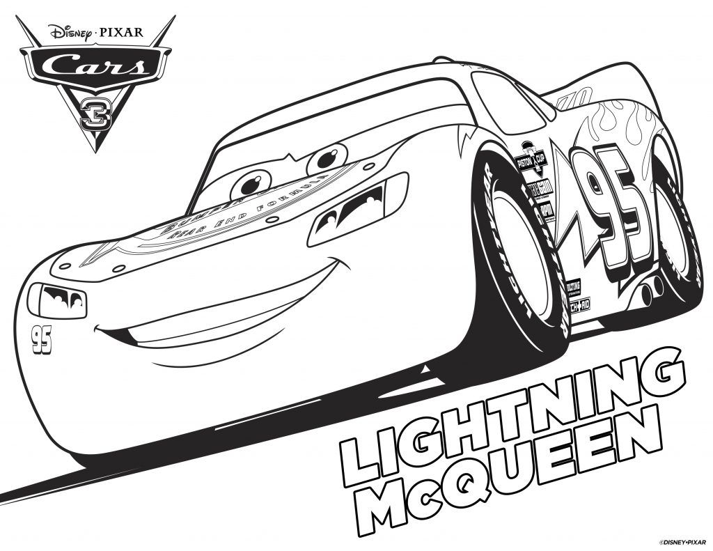 Lightning Mcqueen Coloring Pages Cars 3