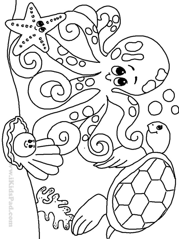 Ocean Coloring Pages Free Printable