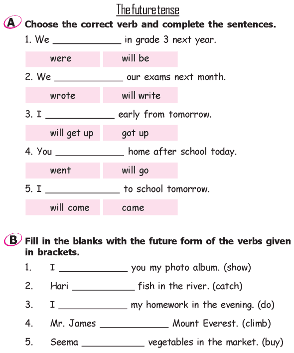Grade 2 English Worksheets Grammar