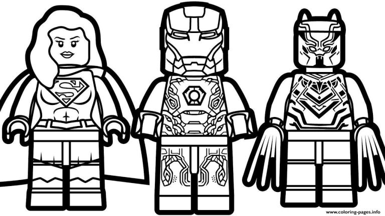 Black Panther Coloring Pages Lego