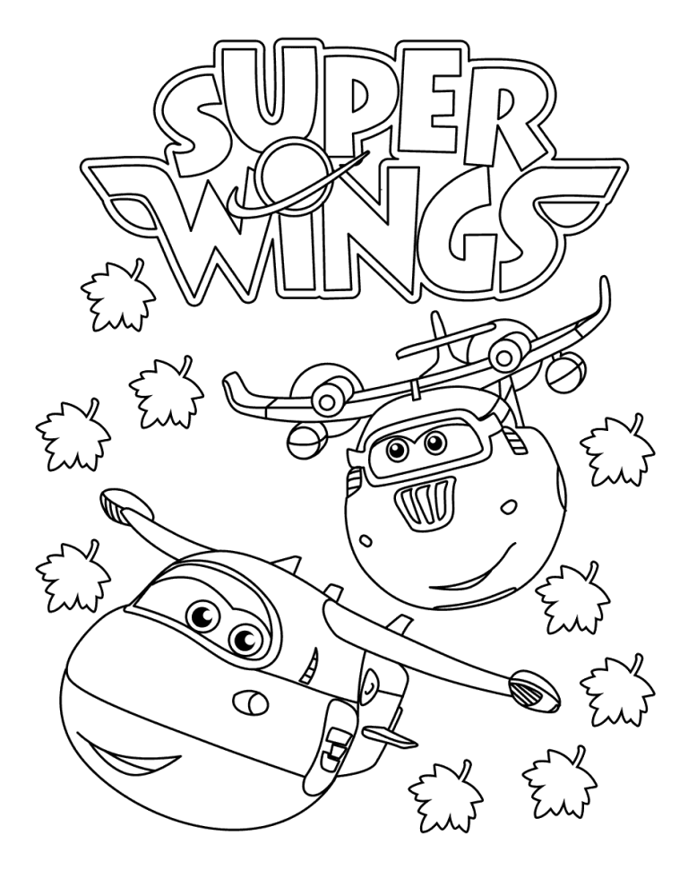 Super Wings Coloring Pages Donnie