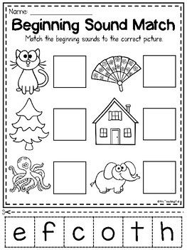 Free Phonics Worksheets For Preschoolers