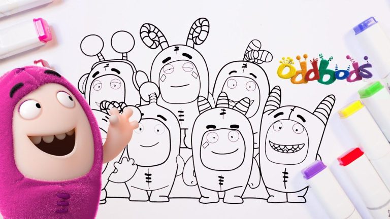 Oddbods Coloring Pages Newt