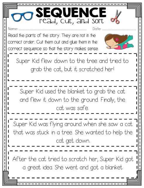 Sequencing Events In A Story Worksheets