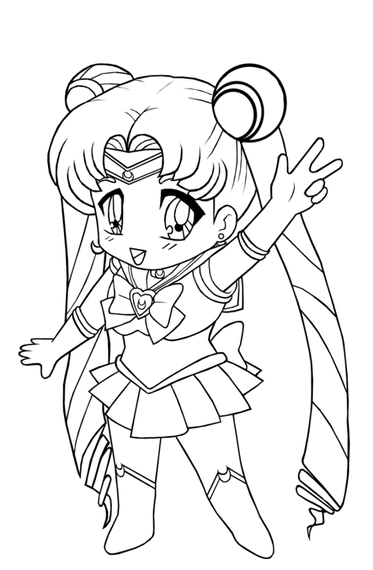 Sailor Moon Coloring Pages Cute