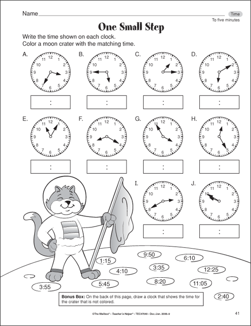 Time Worksheets For 2nd Grade