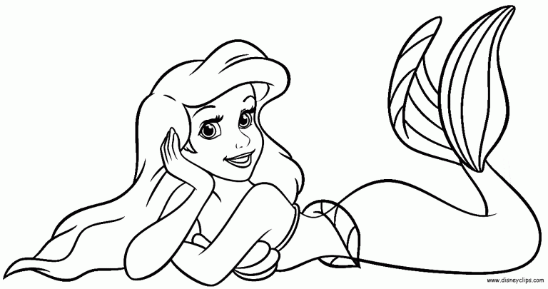 Ariel Coloring Pages Free