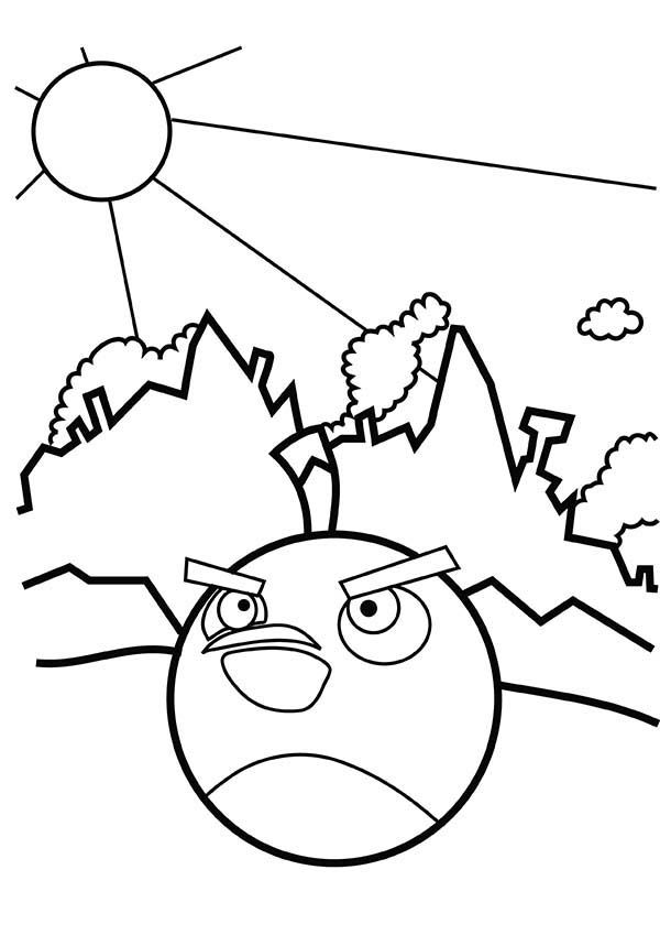 Angry Birds Coloring Pages Bomb