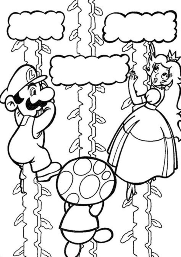 Mario Kart Coloring Pages Toad
