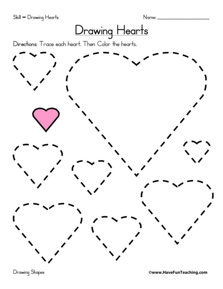 Heart Worksheet Shape