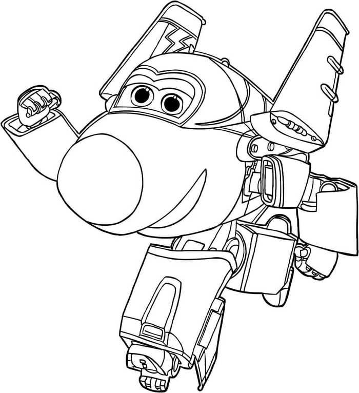 Super Wings Coloring Pages Pdf
