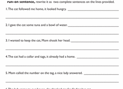 Complex Sentences Worksheet 3rd Grade