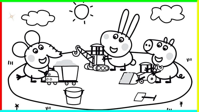 Ice Cream Peppa Coloring Pages