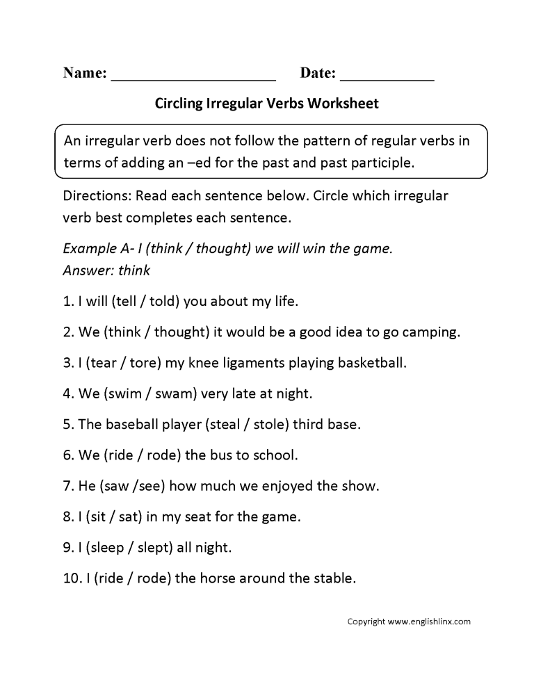 8th Grade Verb Phrase Worksheet