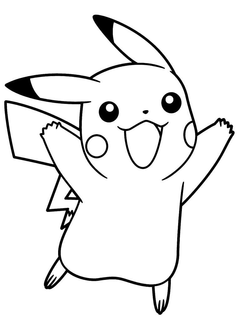 Pikachu Coloring Pages Free Printable
