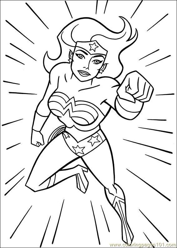 Wonder Woman Colouring Pages
