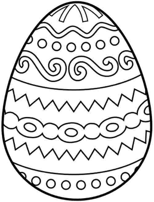 Easter Eggs To Colour