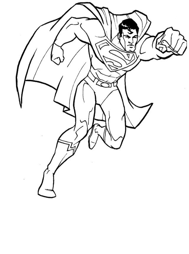 Superman Coloring Pages Free
