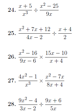 Algebraic Fractions Worksheet Gcse