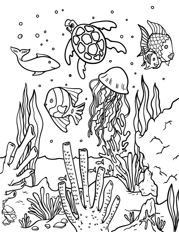 Ocean Coloring Pages Printable