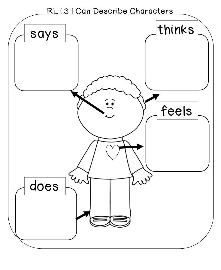 Character Traits Worksheet 1st Grade