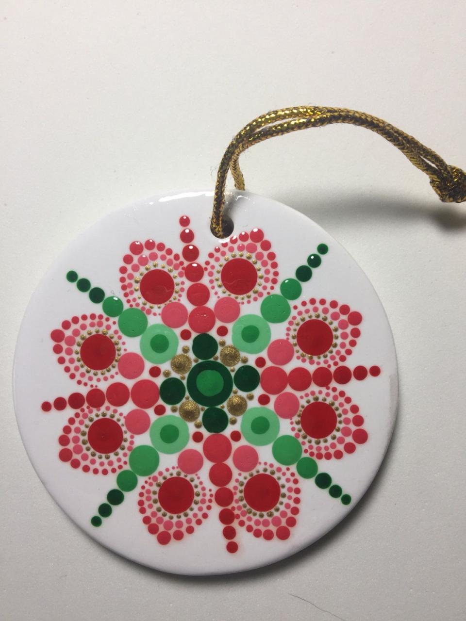 Christmas Mandala Dot Painting