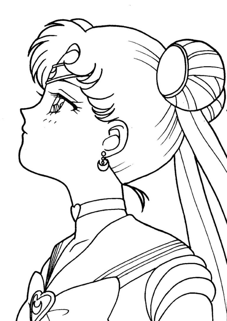 Sailor Moon Coloring Pages Easy