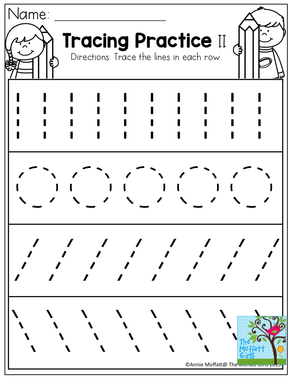 Tracing Worksheets For Kindergarten