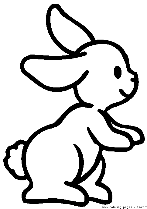 Bunny Coloring Pages Simple