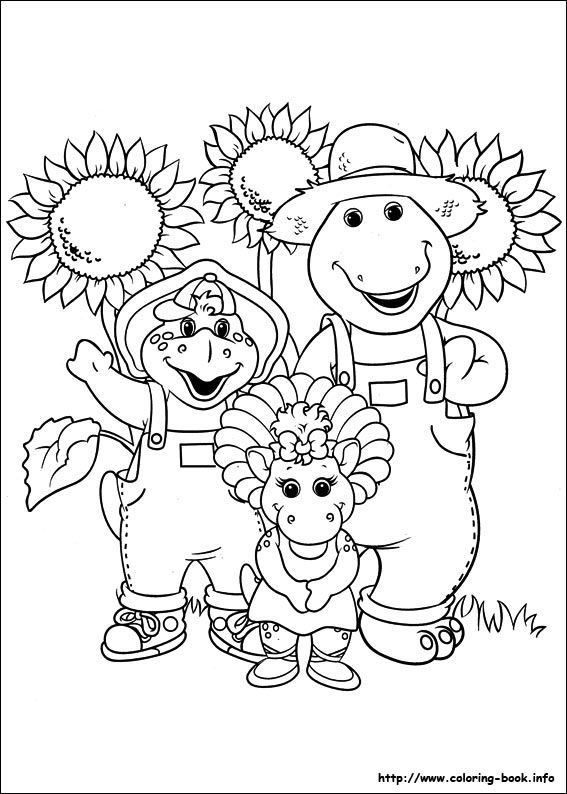 Barney And Friends Barney Coloring Pages