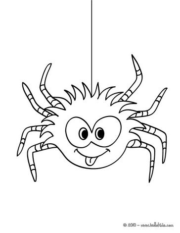 Spider Coloring Pages For Halloween