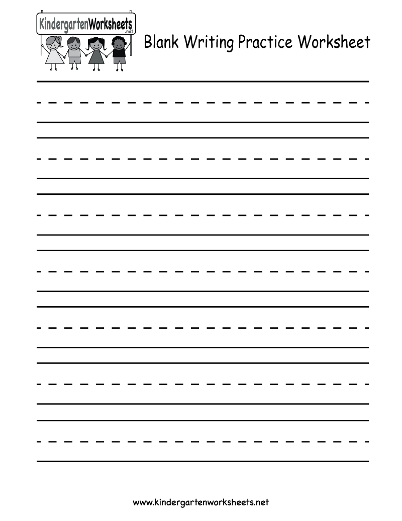 Kindergarten Writing Worksheets Free