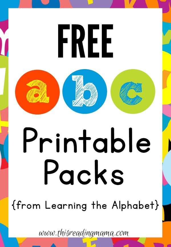 Free Printables For Toddlers With Letters