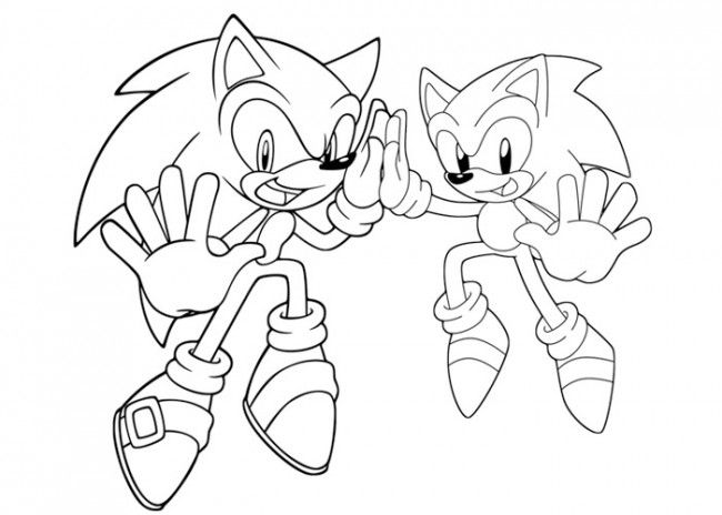 Sonic Coloring Paper