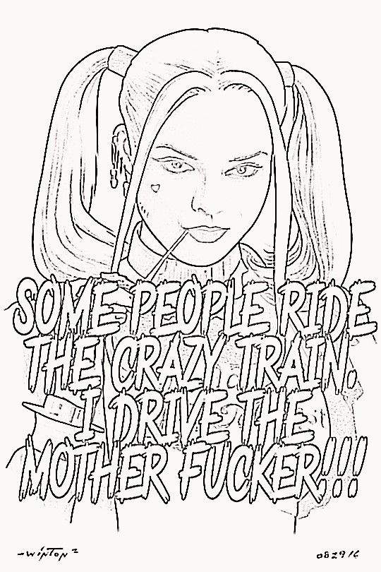 Harley Quinn Coloring Pages Printable