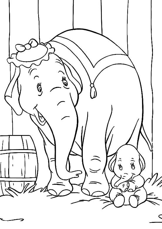 Dumbo Coloring Pages Printable