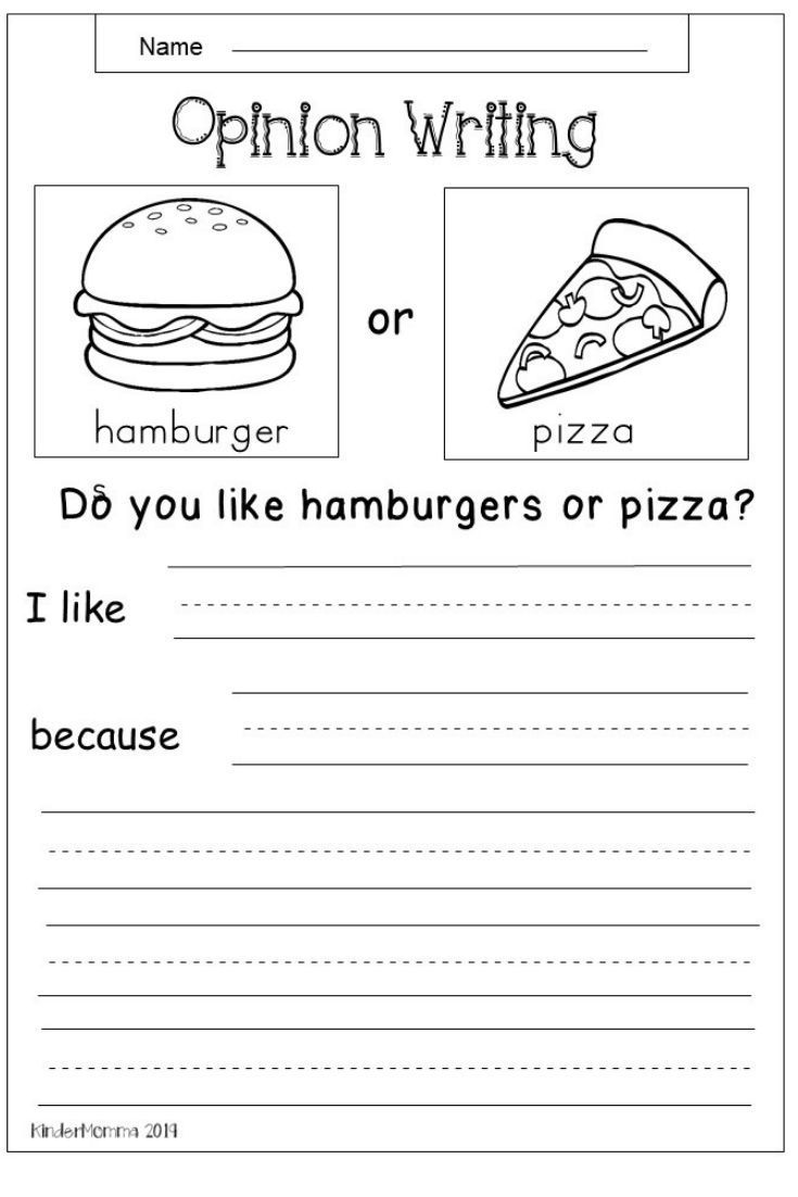 Writing Sheets For 2nd Grade