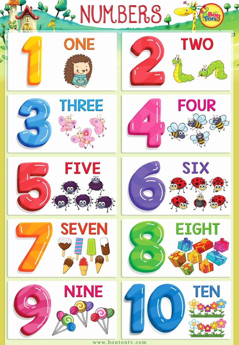 Numbers Printables For Toddlers