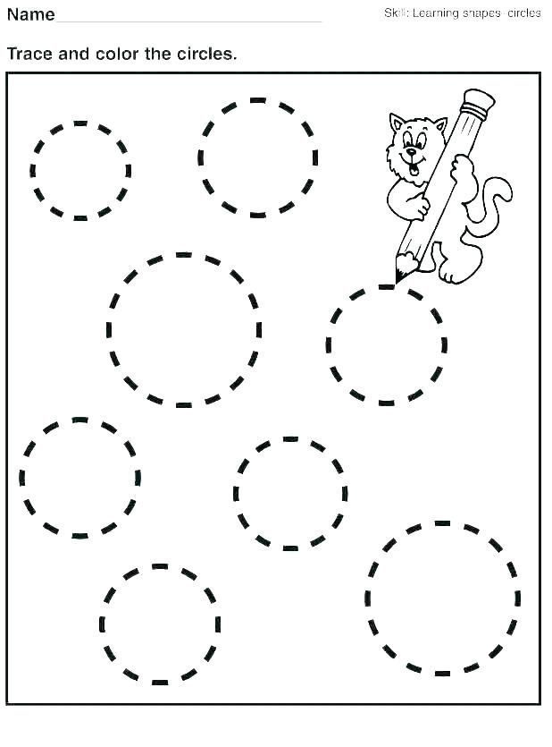 Circle Worksheets For 2 Year Olds