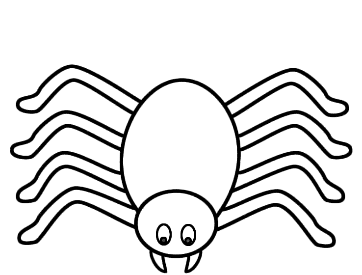 Spider Coloring Pages For Preschoolers