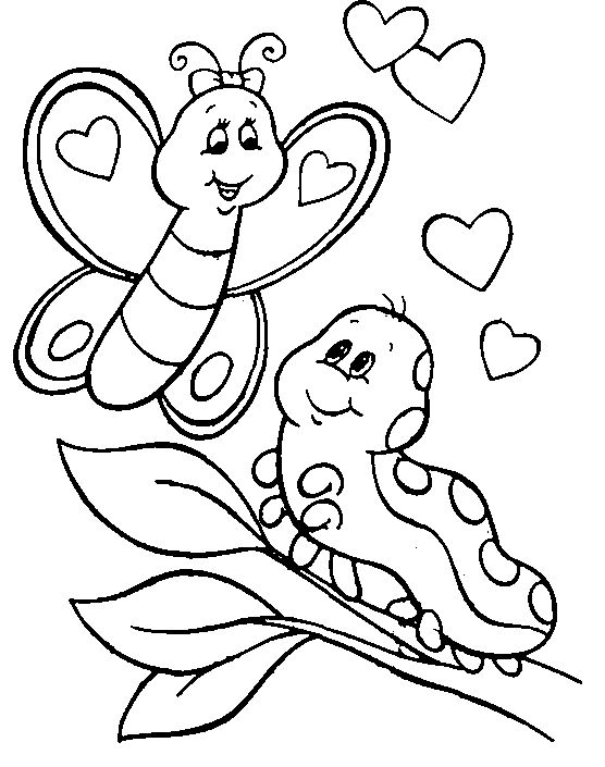 Caterpillar Coloring Pages For Kids