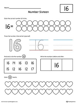Numbers Worksheets Preschool
