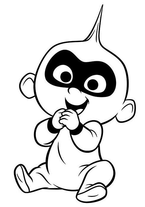 Incredibles Coloring Pages Jack Jack