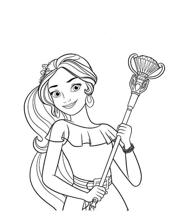 Elena Coloring Pages