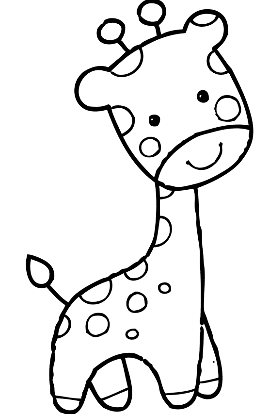 Giraffe Coloring Pages For Toddlers