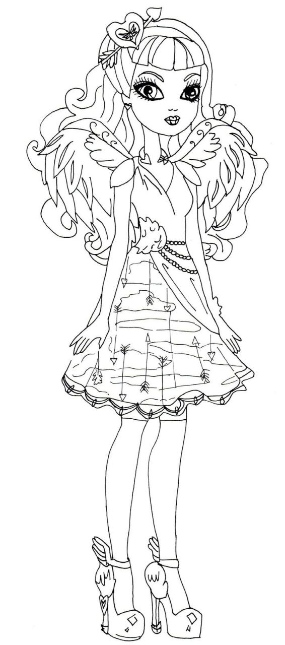 Ever After High Coloring Pages Madeline Hatter